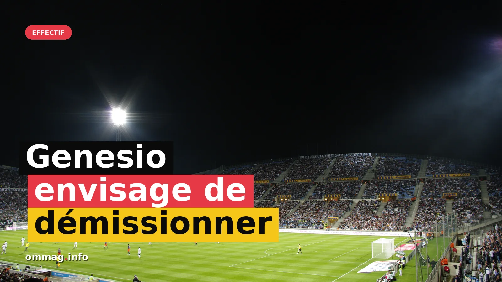Bruno Genesio envisage de démissionner face à la crise de l'OM